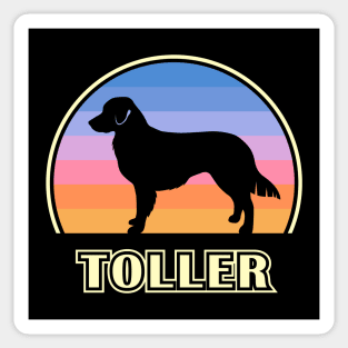 Toller Vintage Sunset Dog Sticker